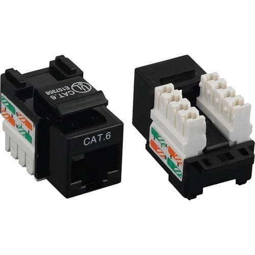 Tera Grand CAT6 Punch-Down Keystone Jack (Black)