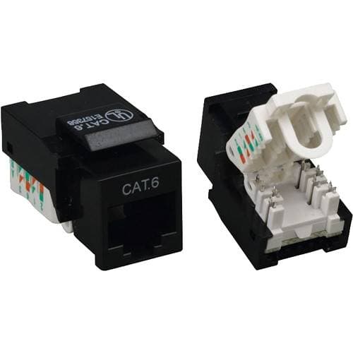 Tera Grand CAT6 Tool-Less Keystone Jack (Black)
