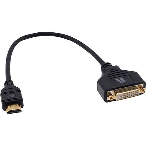 Kramer DVI Female to HDMI Male Adapter Cable (1')