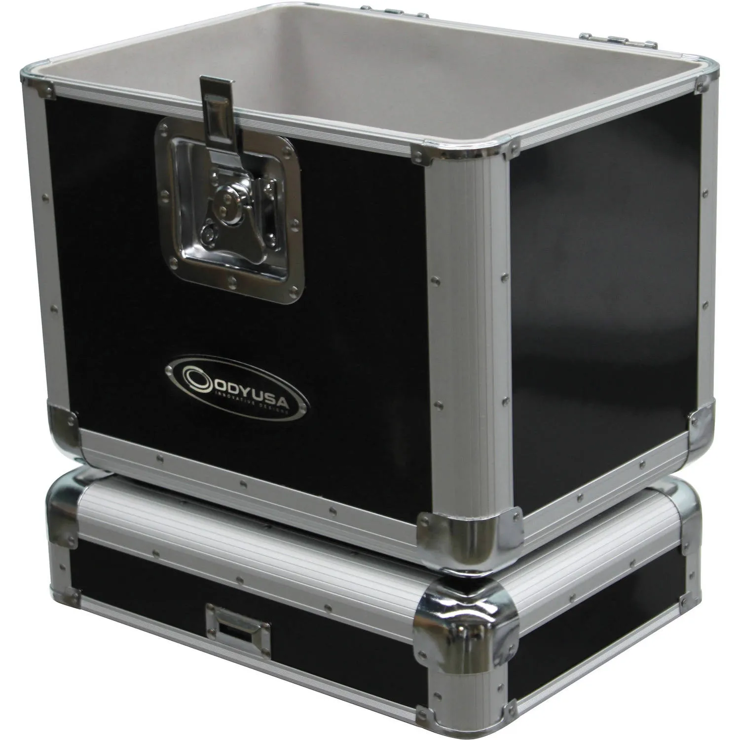 Odyssey Krom Series KLP2 Stackable Record/Utility Case (Black)