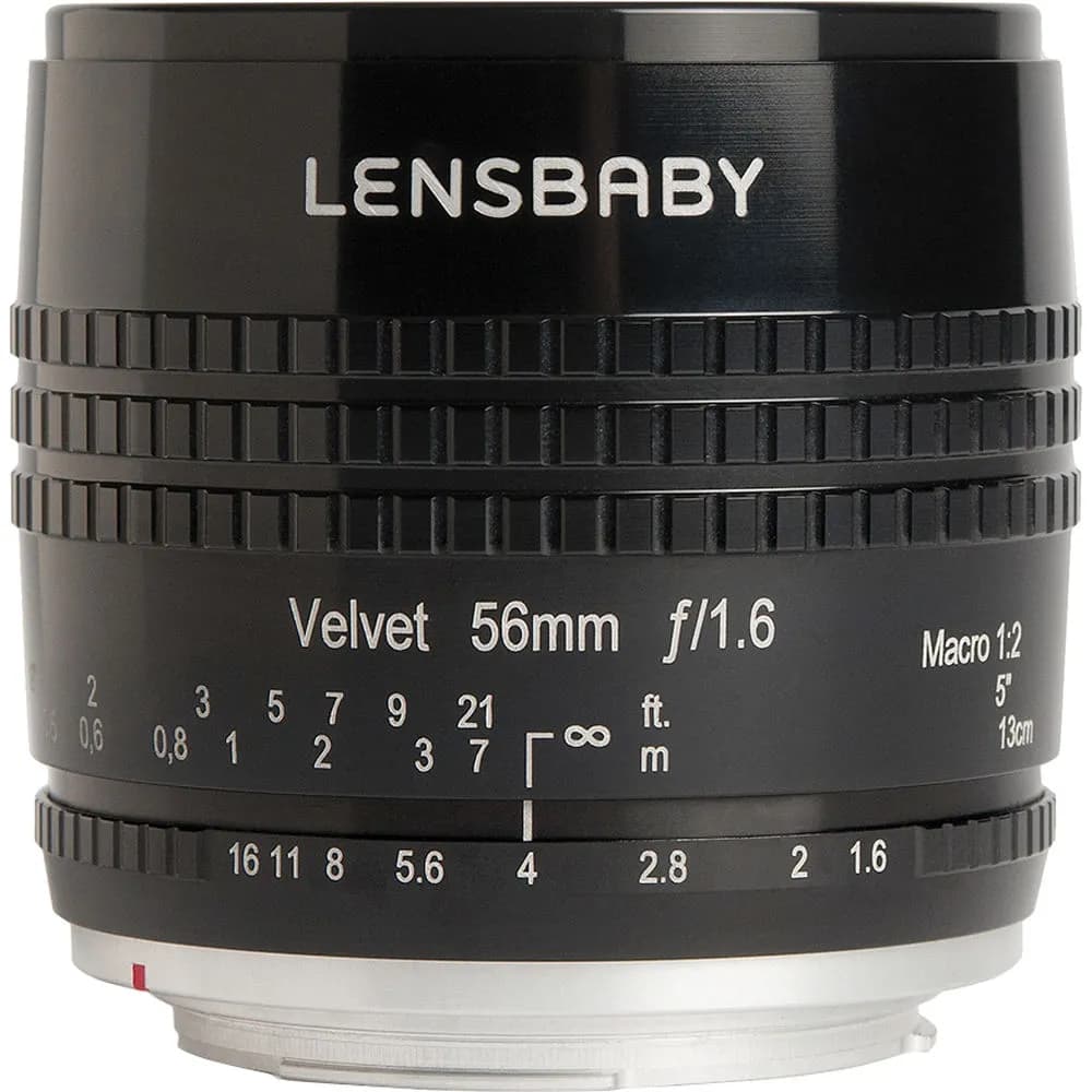 Lensbaby Velvet 56mm f/1.6 Lens (Canon EF, Black)