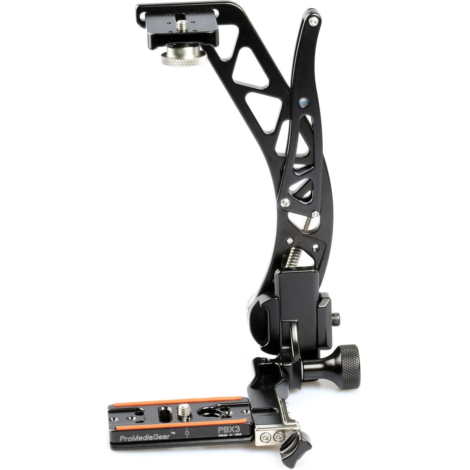 ProMediaGear BBX2 Boomerang Flash Bracket with Universal QR Plate (Black, Right-Handed)