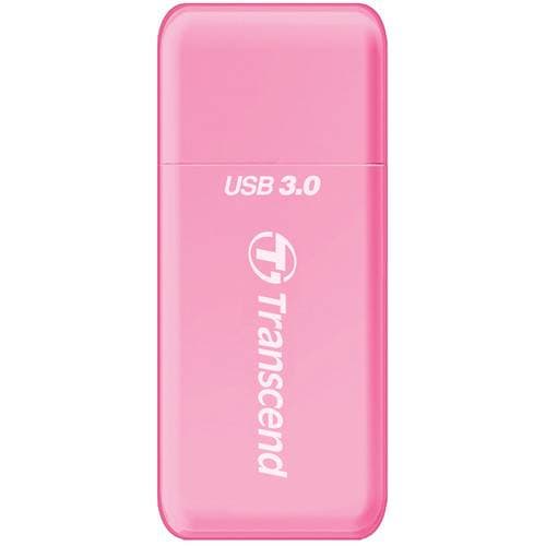 Transcend RDF5 USB 3.1 Gen 1 SDHC/SDXC / microSDHC/SDXC Memory Card Reader (Pink)