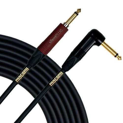 Mogami Gold Instrument Silent S-10R Cable (Straight/Right-Angle, 10')