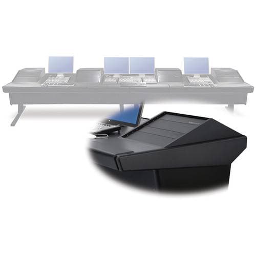 Argosy V4RGE Universal Workstation Desk with Four VR1000 10 Upper Rack Module (Black, 179")