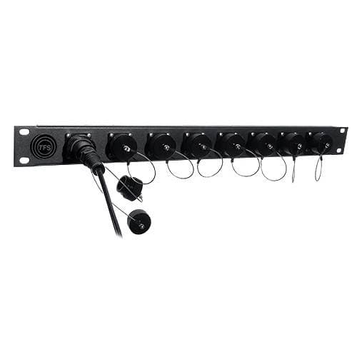 Tactical Fiber Systems Patch Panel with 8 BullsEye Duo Chassis Connectors