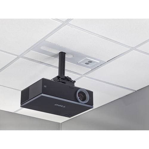 Chief Suspended Ceiling Projector System with 2-Gang Filter &amp; Surge (Black)