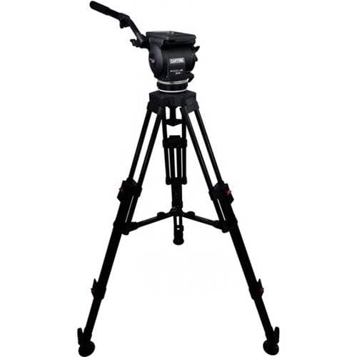 Cartoni Focus 22 Head BB with Telescopic Pan Bar, HD 2-Stage AL Tripod, MLS, Rubber Feet & Soft Case (100mm)