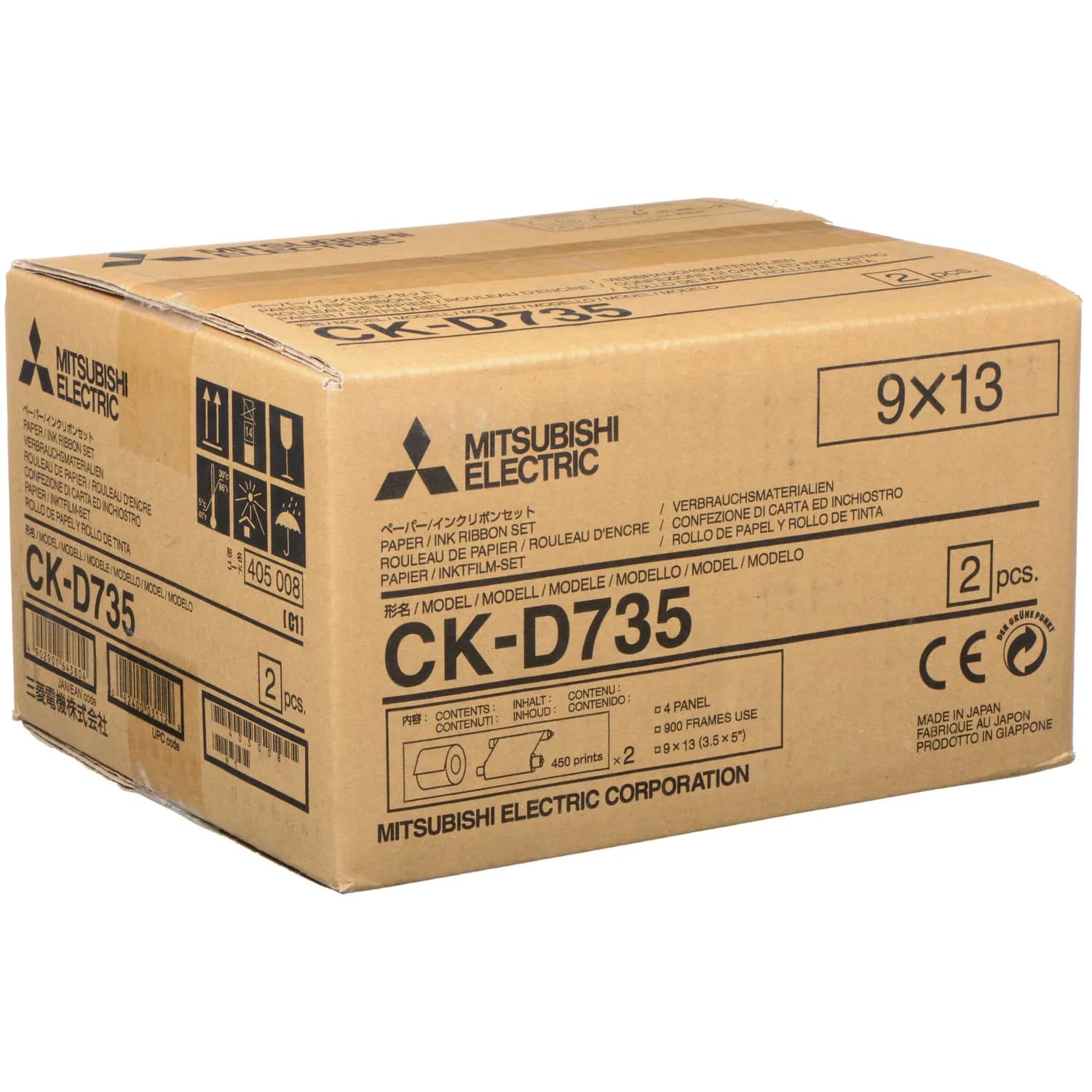 Mitsubishi CK-D735 3.5 x 5" Paper and Ink Media Kit