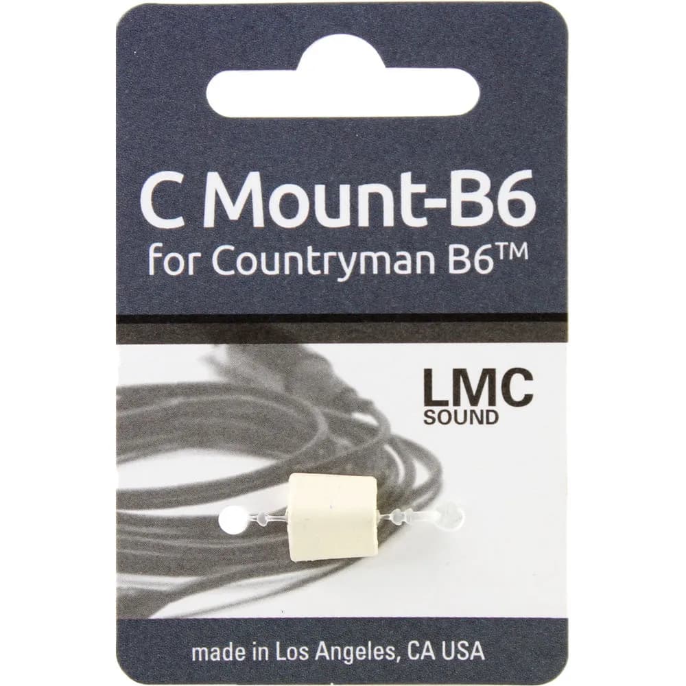 LMC Sound C Mount for Countryman B6 Lavalier Microphone (10-Pack White)
