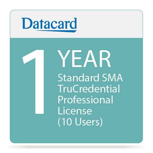 Entrust Standard 1-Year SMA TruCredential Professional License (10 Users)