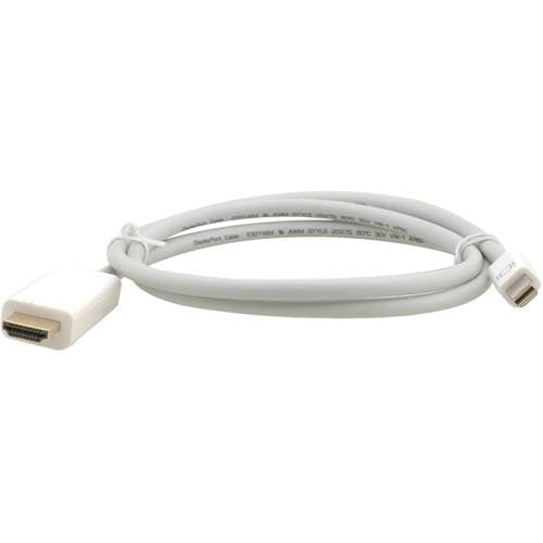 Kramer Mini DisplayPort Male to HDMI Male Cable (15', White)