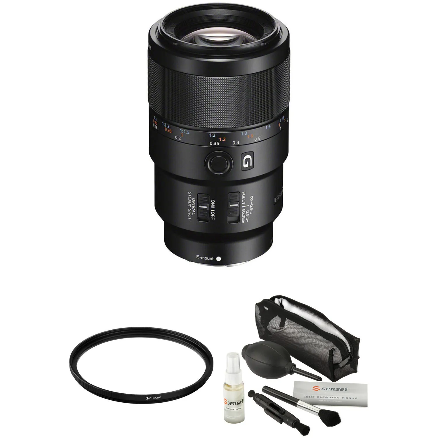 Sony FE 90mm f/2.8 Macro G OSS Lens with UV Filter Kit