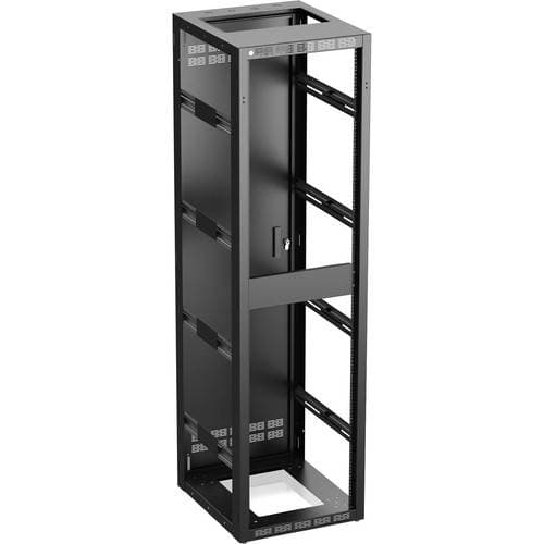 AtlasIED 544-25 Stand Alone or Gangable Rack with Perforated Rear Door, 25" Depth (44 RU)