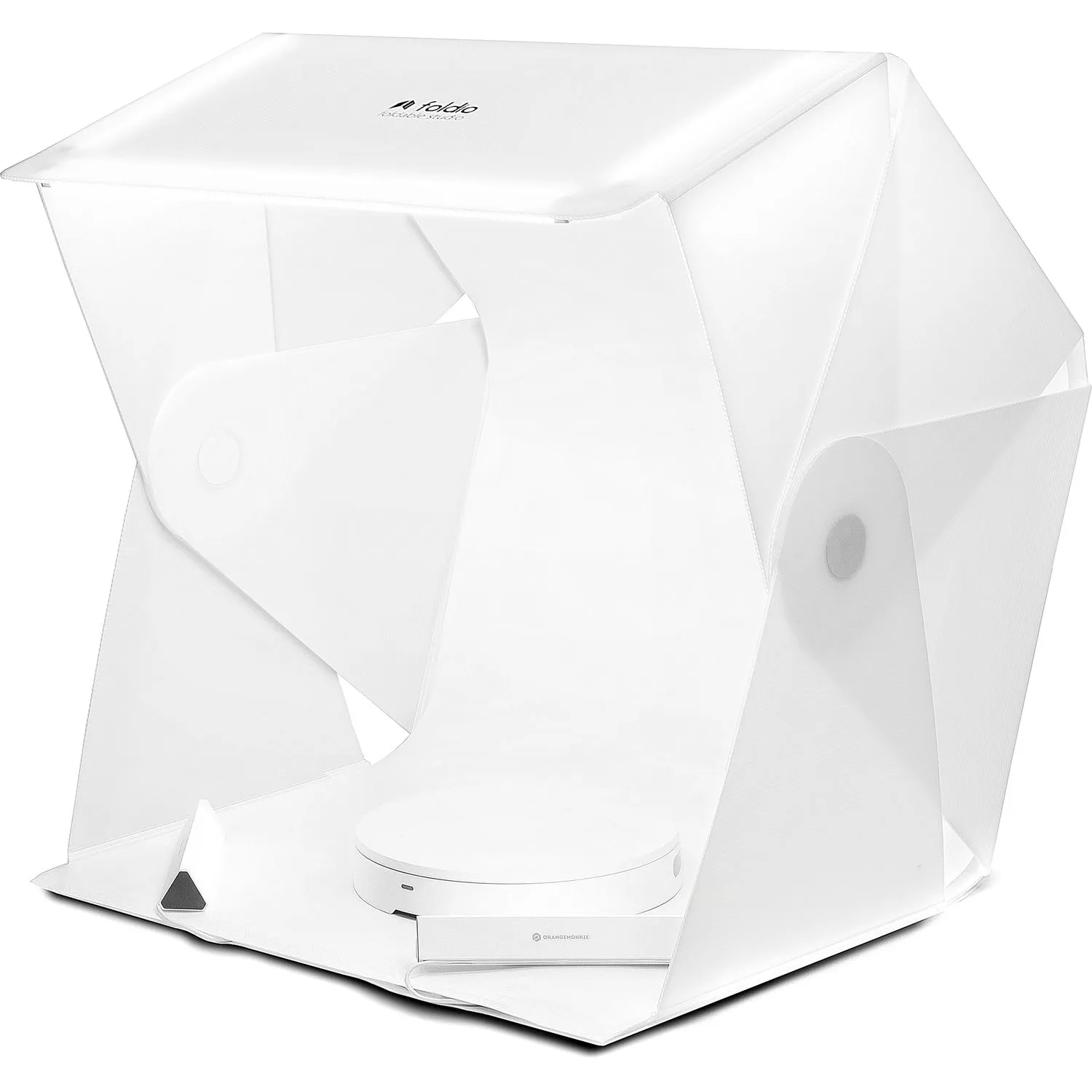 ORANGEMONKIE Foldio3 25" Mini Studio, Halo Bar, and Smart Turntable Kit