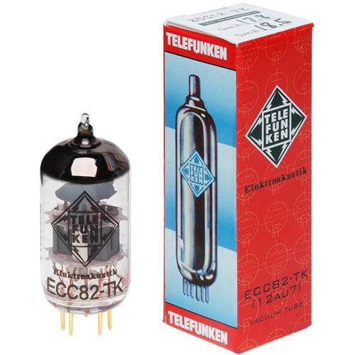 Telefunken ECC82-TK/12AU7 Black Diamond Series Vacuum Tubes (Matched Pair)