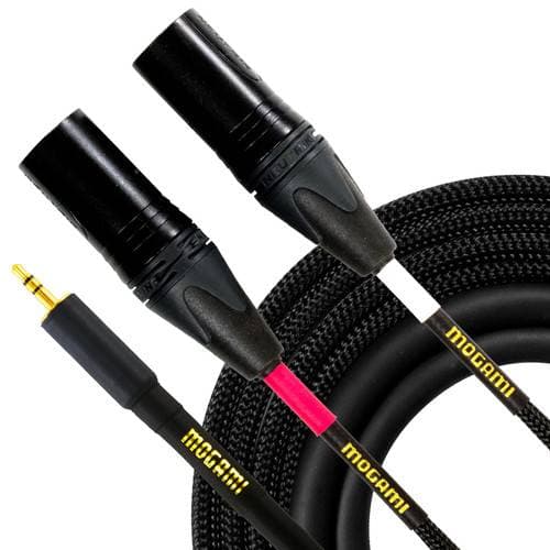Mogami Gold 3.5mm TRS Male to Dual XLR Male Y-Cable (15')