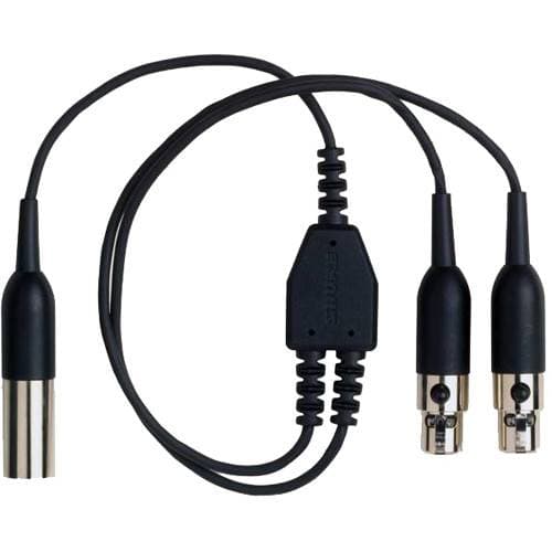 Shure TA4 Y-Cable for AXT100 Bodypack Transmitters