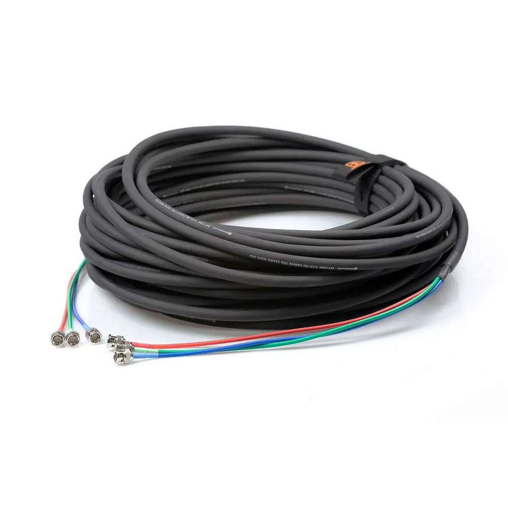 Remote Audio CASNV3 3-Channel Coaxial Video Cable (100')