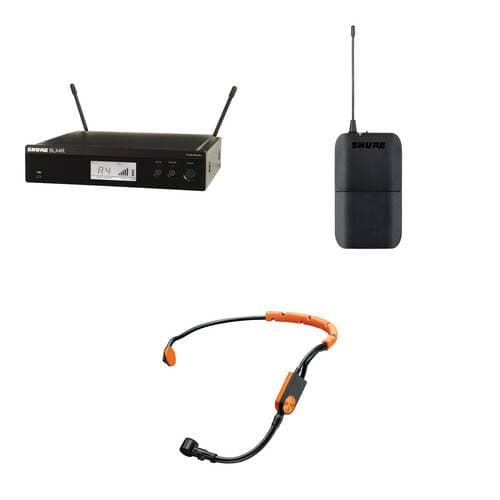 Shure BLX14R/SM31 Rackmount Wireless Cardioid Fitness Headset Microphone Kit (H10: 542 to 572 MHz)