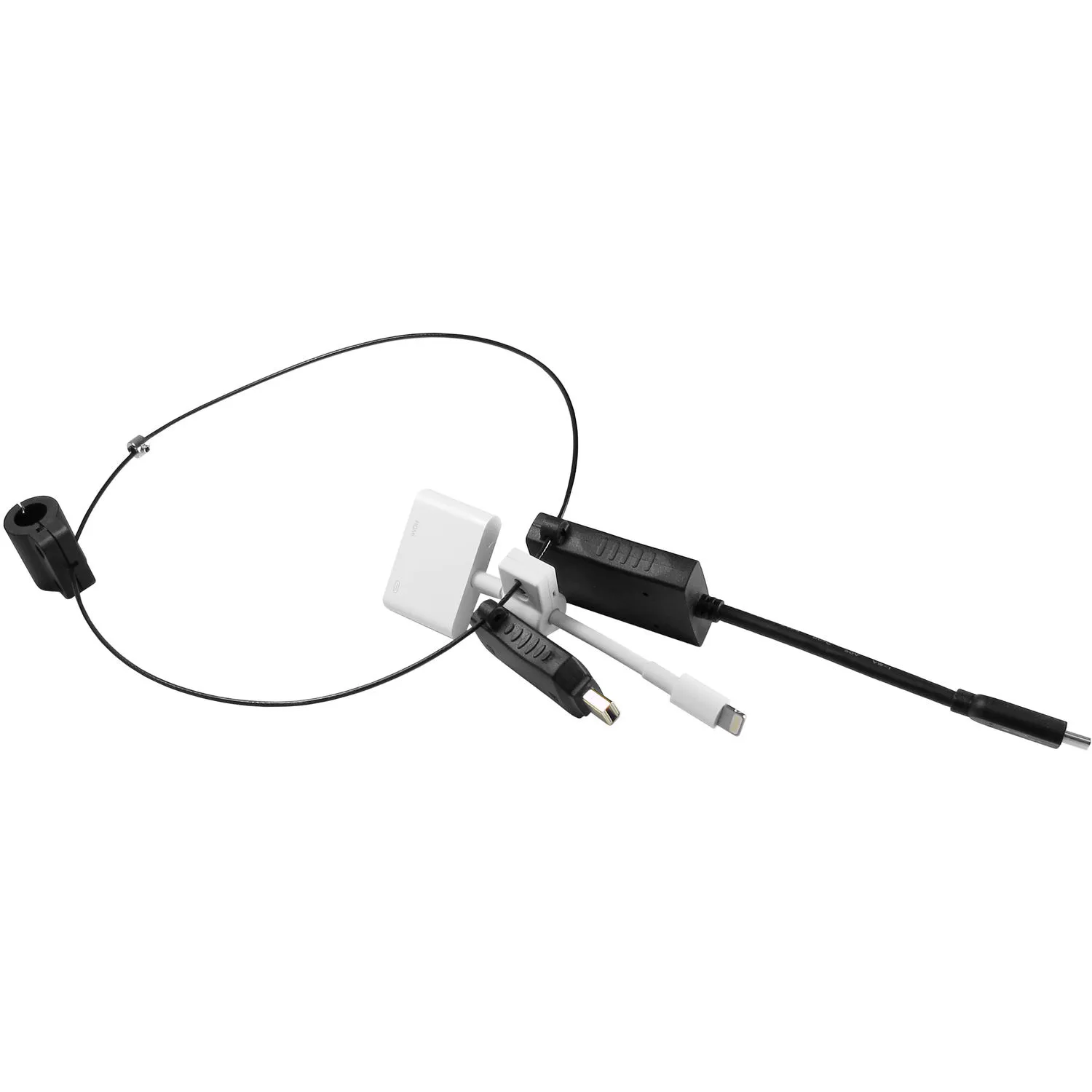 Comprehensive Computer Adapter Ring with 3 Adapters (Mini-DisplayPort, HDMI, USB Type-C &amp; Lightning)
