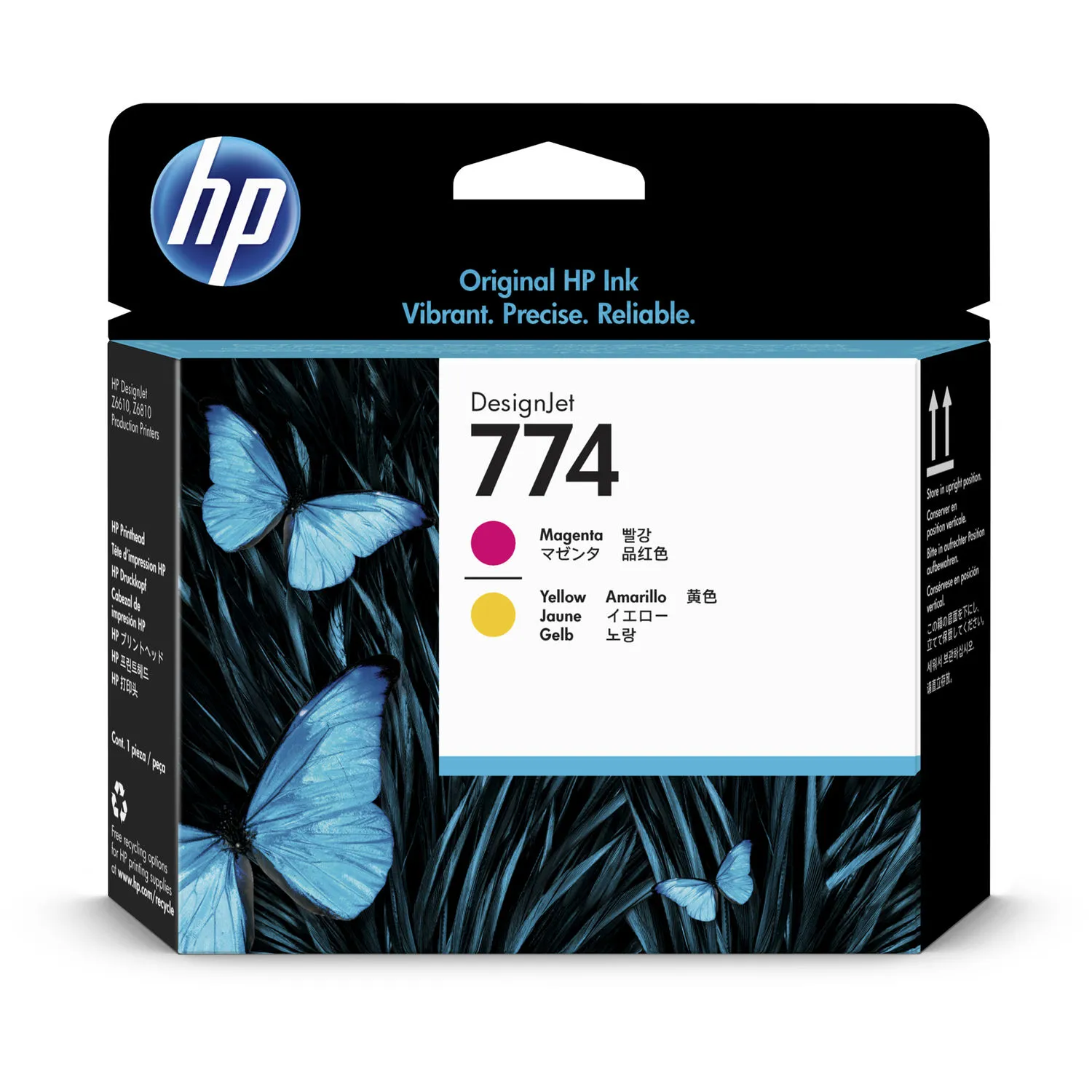 HP 774 Magenta &amp; Yellow DesignJet Printhead