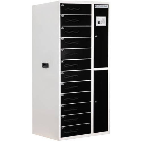 Power Technologies AC-LOCKER-12-RFID 12-Bay Secure RFID Charging Locker for Laptops &amp; Tablets