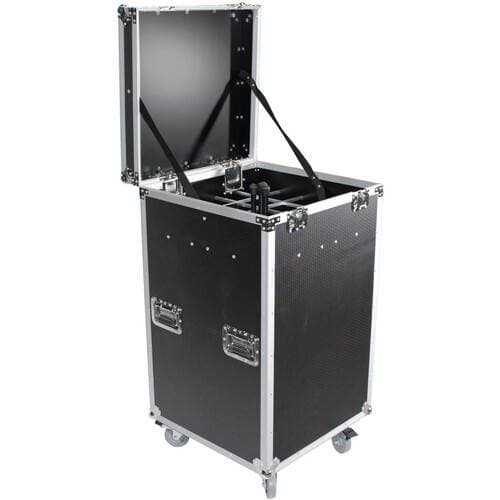 ProX ATA 300-Style Flight Case with Casters for 25 Microphone Stands