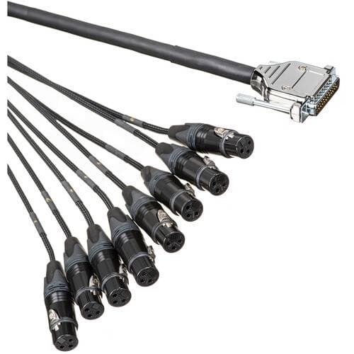 Marshall Electronics DB25 to XLR Female 8-Channel Analog Audio Input Cable (5')