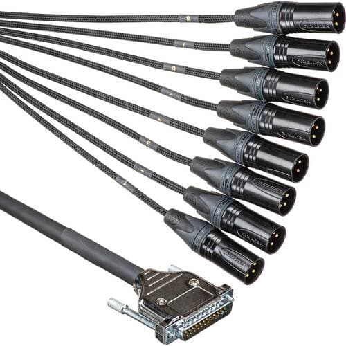 Marshall Electronics DB25 to XLR Male 8-Channel Analog Audio Output Cable (5')
