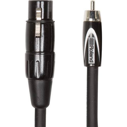 Hosa Technology RCA Male to 3-Pin XLR Male Audio Cable (Metal) - 5'