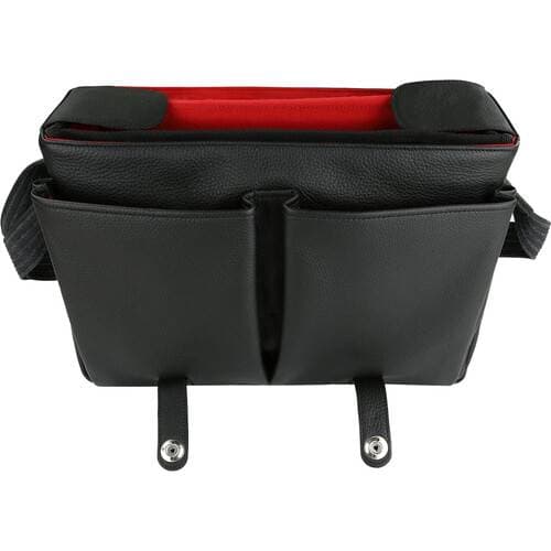 Oberwerth Richard 2 Leather Camera and Messenger Bag (Black/Red)