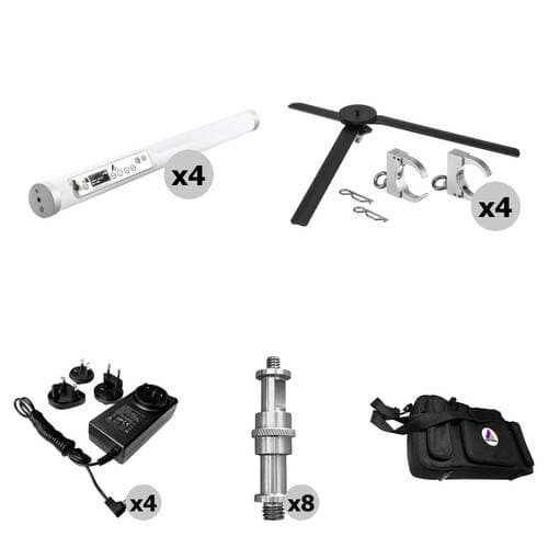 Astera Helios Tube RGB LED Tube Light (1.8', 4-Light Kit)