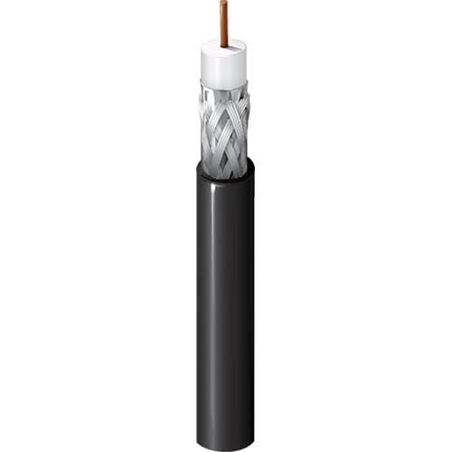 Belden 1695A RG6 Plenum SDI/HDTV Coaxial Cable (Black, 500')