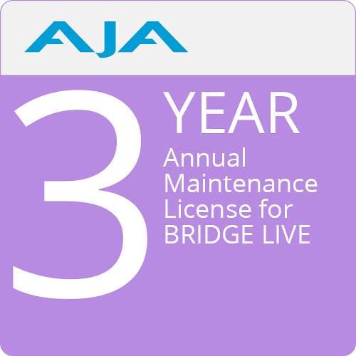AJA Maintenance License for BRIDGE LIVE (3-Year, Download)