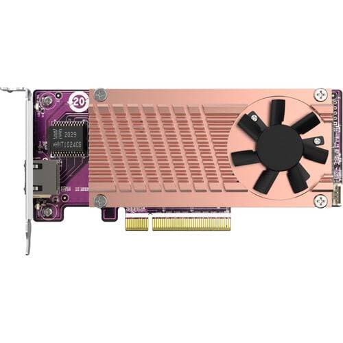 QNAP QM2-2P10G1TB Dual M.2 2280 PCIe NVMe SSD &amp; 10GbE Expansion Card