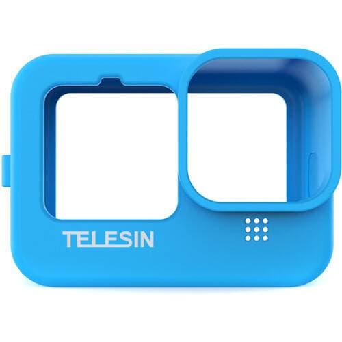 TELESIN Protective Silicone Case with Lanyard for Select GoPro HERO Cameras (Blue)