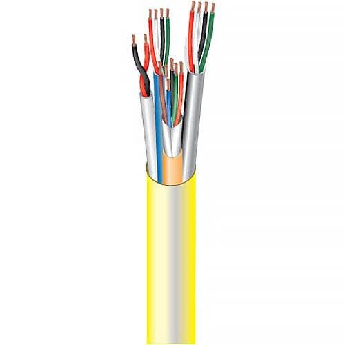 West Penn Plenum-Rated AC251822B Access Control Cable (Yellow, 1000')