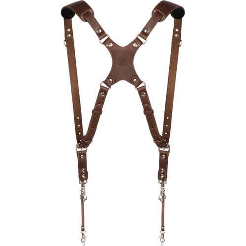 Coiro Skinny Dual Camera Harness (Brown)