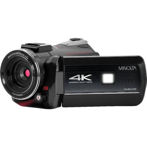 Minolta MN4K40NV UHD 4K IR Night Vision Camcorder (Black)