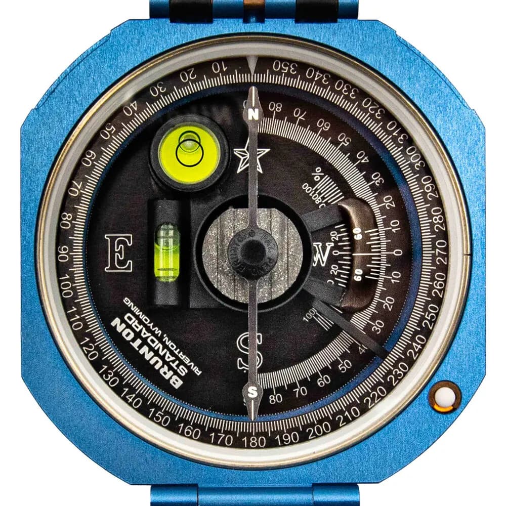 Brunton Standard Transit Compass (Quadrant 0-90, Blue)