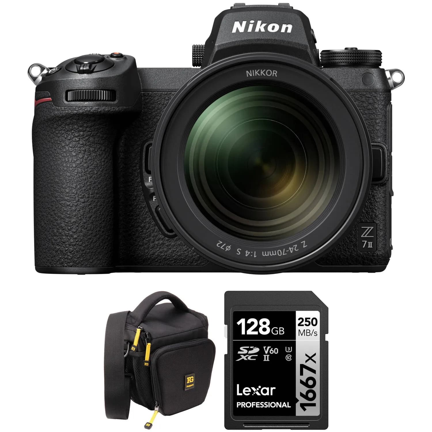 Nikon Z7 II Mirrorless Camera with 24-70mm f/4 Lens and Basic Bundle