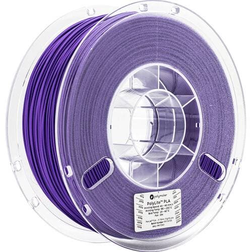 Polymaker 1.75mm PolyLite PLA Filament (1kg, Purple)