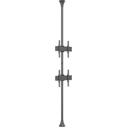 Mount-It! PRO Dual-Screen Single-Pole Floor-to-Ceiling Mount (Top-to-Bottom)