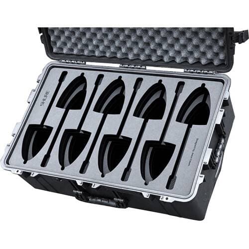 Jason Cases Hard Case for 8 Shure MX412 Microphones