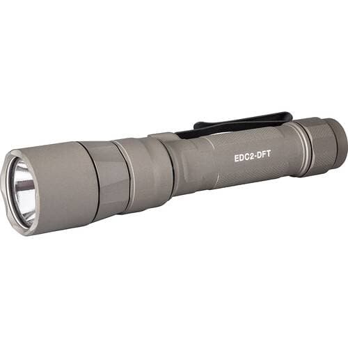 SureFire EDC2-DFT TURBO Dual-Fuel Rechargeable Flashlight (Tan)