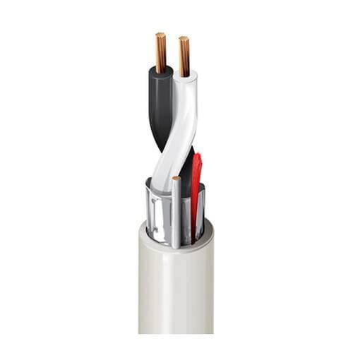 Belden 6100FE Security &amp; Sound 2-Conductor 14 AWG BC Shielded CL2P Cable (1000', Natural, UnReel)