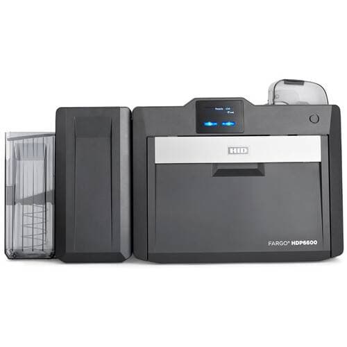 Fargo HDP6600 Dual-Sided Retransfer ID Card Printer with Dual-Input Hopper &amp; Lock