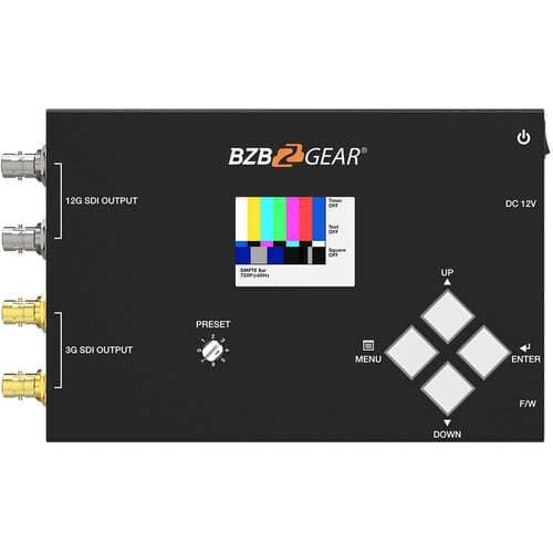BZBGEAR UHD 4K 12G-SDI Video G2 Test Pattern Generator