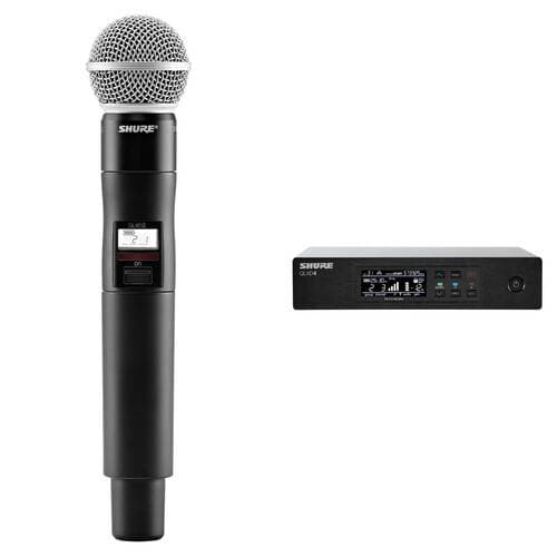 Shure QLXD24/SM58 Digital Wireless Handheld Microphone System Kit with SM58 Capsule (H50: 534 to 598 MHz)